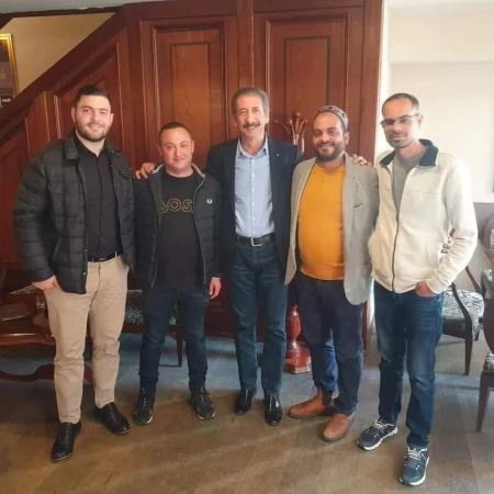 السفير الفلسطيني في البوسنة والهرسك يستضيف وفد المركز الجماهيري رهط 